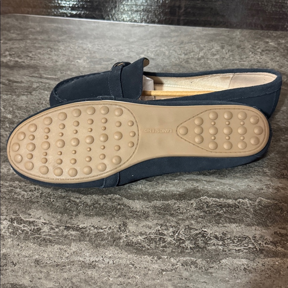 Lands End Suede Women’s Loafers Blues 11D - Picture 5 of 6